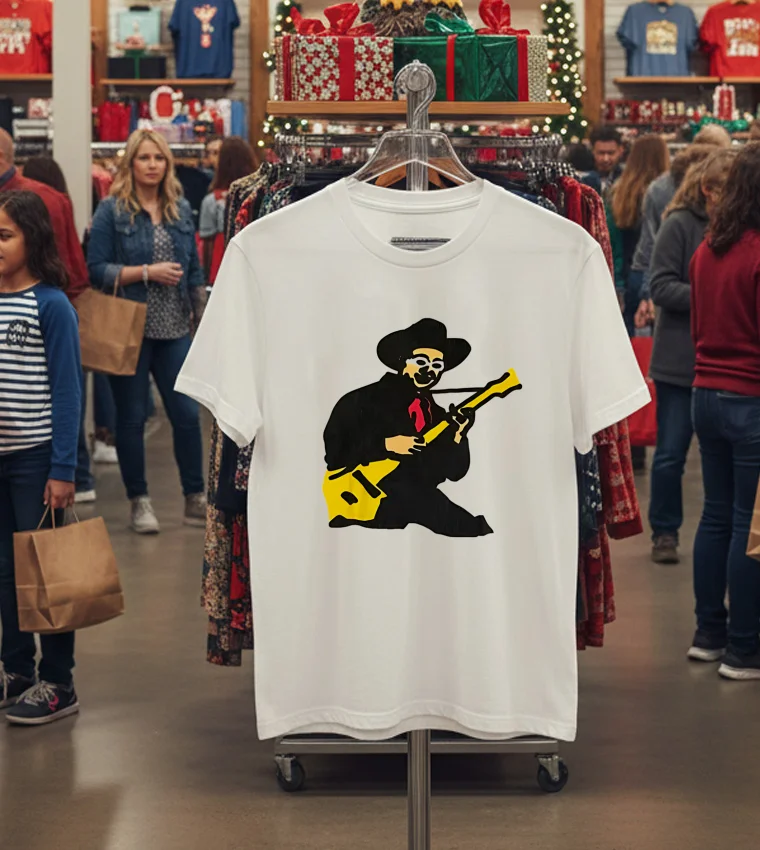 Bape Frankenstein Tagged Guitar Vintage White T Shirt 2