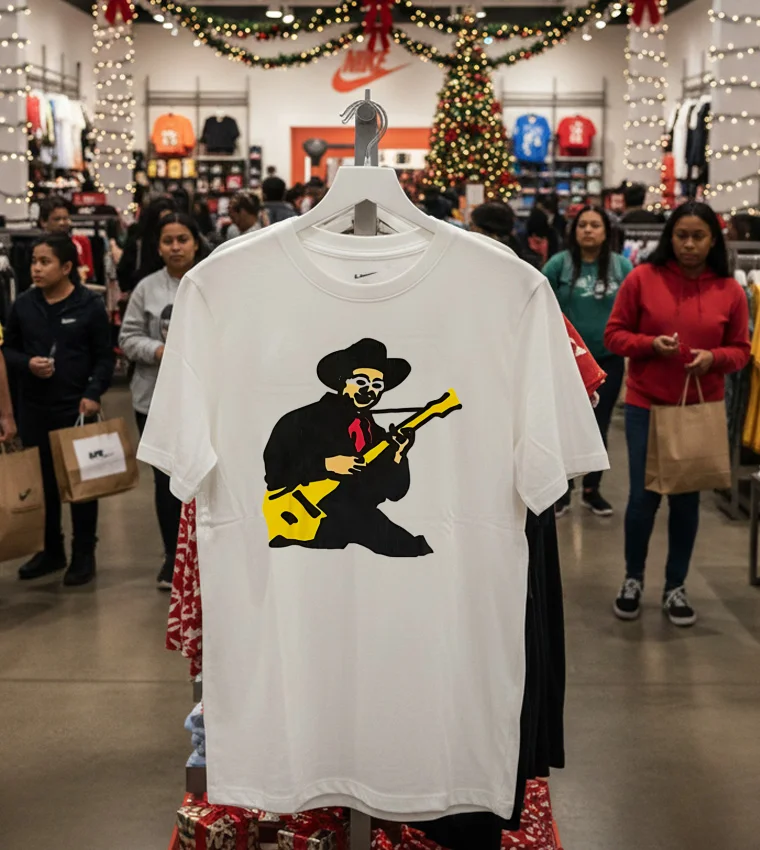 Bape Frankenstein Tagged Guitar Vintage White T Shirt 3