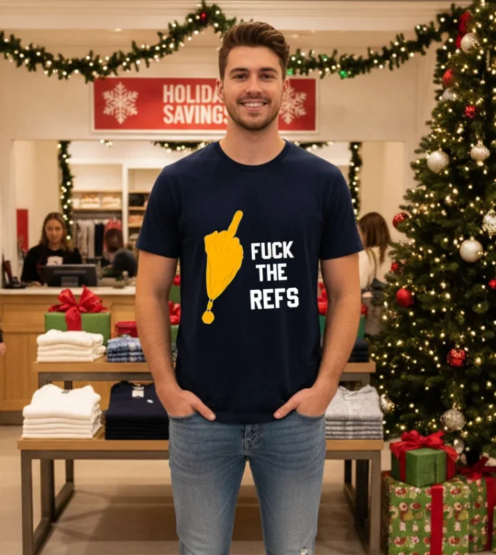 Bengals Fuck The Refs   Navy T Shirt