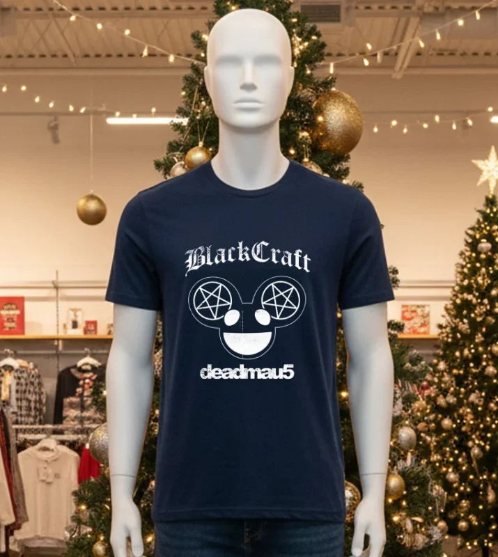 Blackcraft Ghosts N Stuff Deadmau5 Black T Shirt