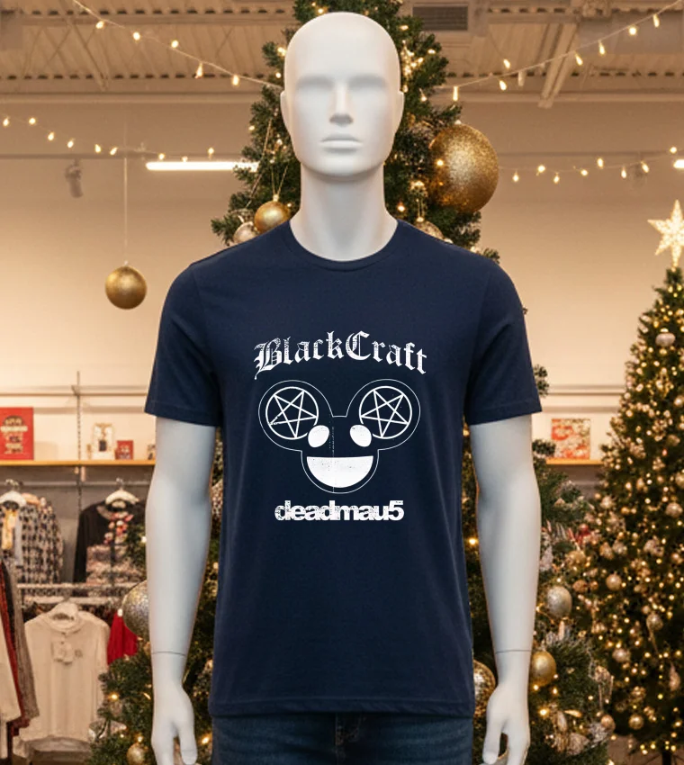 Blackcraft Ghosts N Stuff Deadmau5 - black-t-shirt Blackcraft Ghosts N Stuff Deadmau5 Black T Shirt