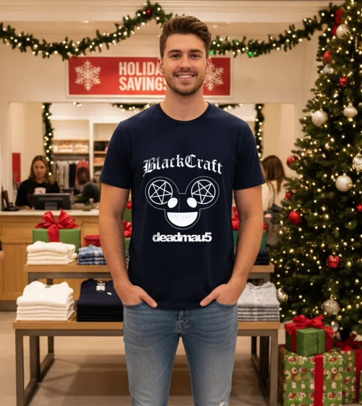 Blackcraft Ghosts N Stuff Deadmau5 Navy T Shirt