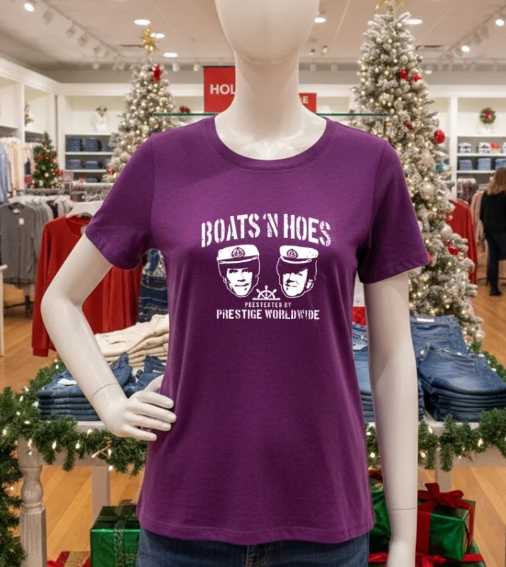 Boats ‘N Hoes Step Brothers   Purple T Shirt