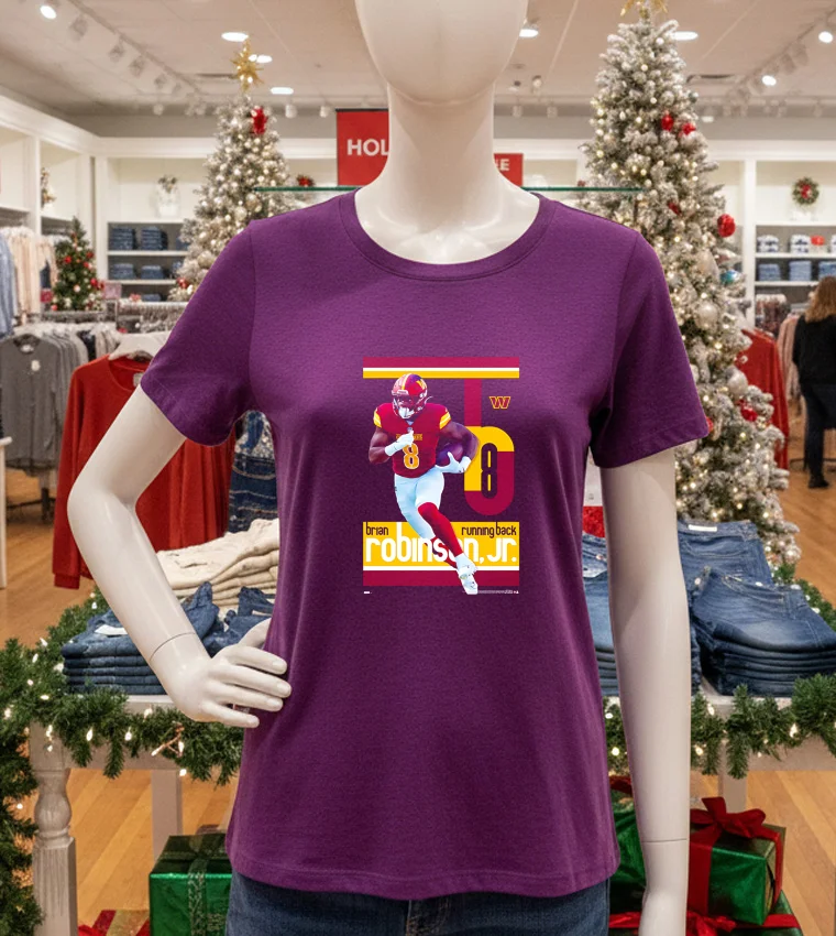 Brian Robinson Jr Superstar Washington Commanders Official Nfl Football Wall Poster - purple-t-shirt Brian Robinson Jr Superstar Washington Commanders Official Nfl Football Wall Poster Purple T Shirt