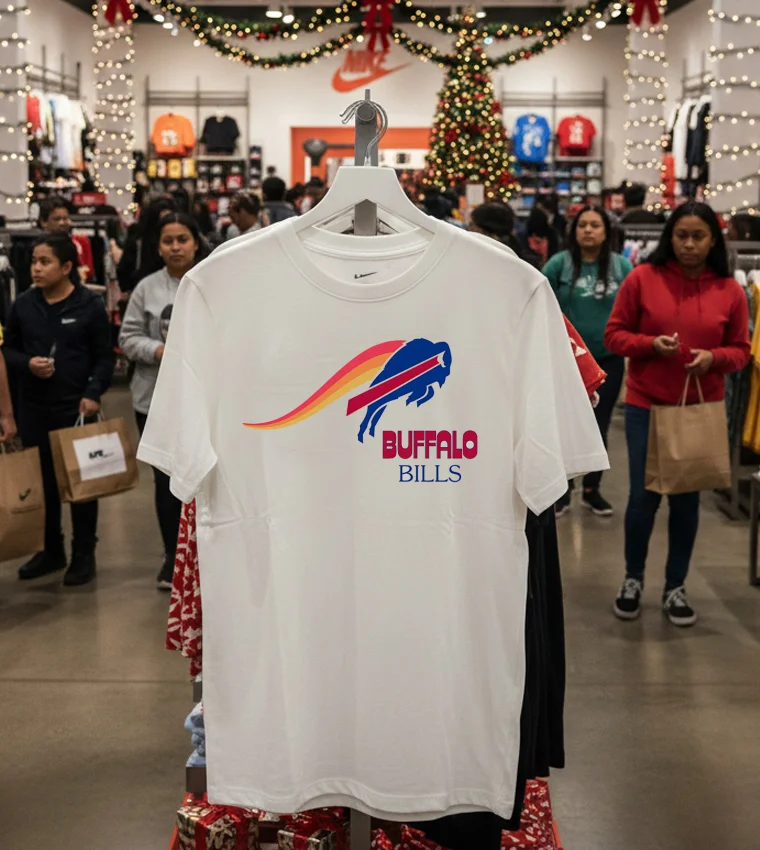 Buffalo Bills Color Splash White T Shirt 3