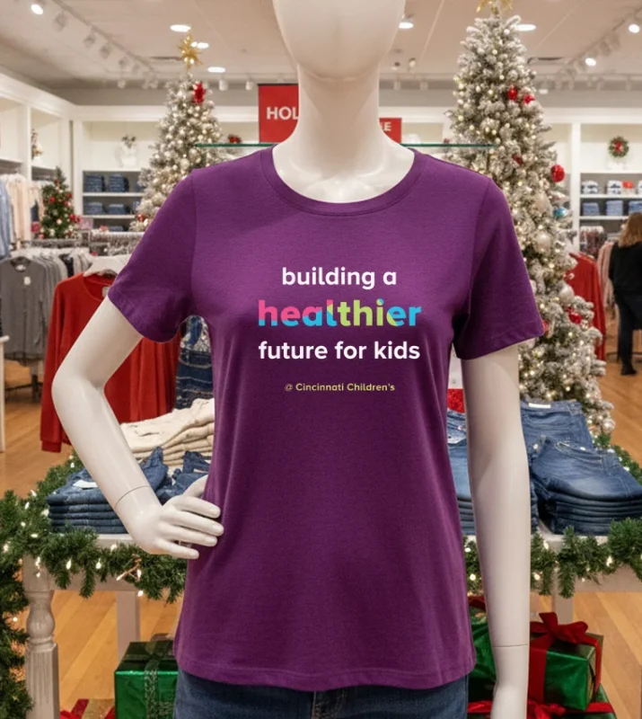 Building A Healthier Future For Kids Purple T Shirt