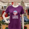 Busch Light Beer Holiday Collection Christmas   Purple T Shirt