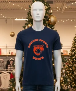 Chicago Bears Sports Bums Black T Shirt 1