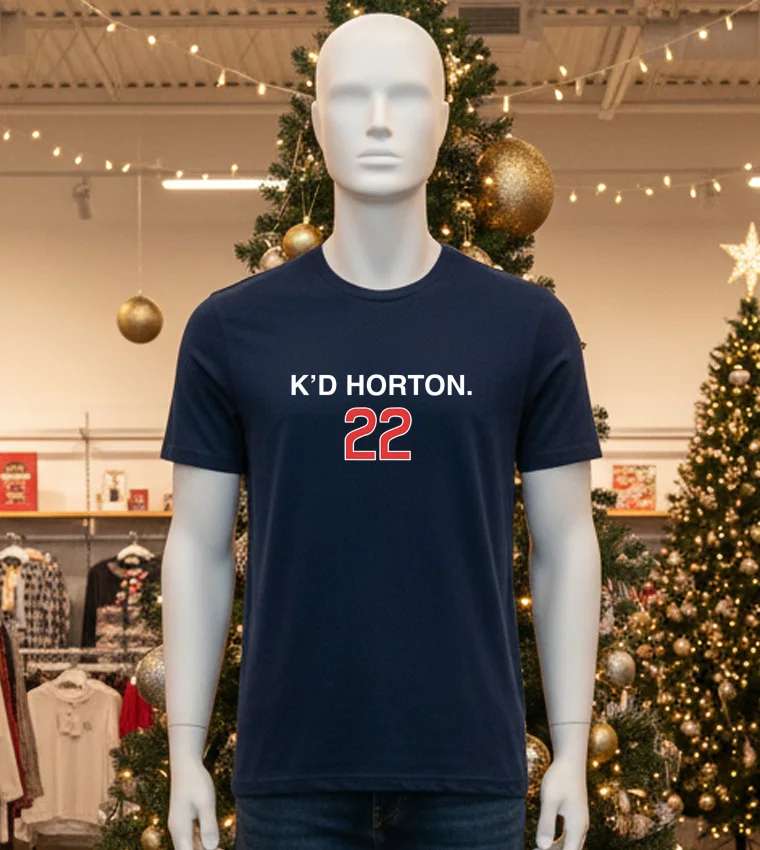 Chicago Cubs K D Horton 22 - black-t-shirt Chicago Cubs K D Horton 22 Black T Shirt
