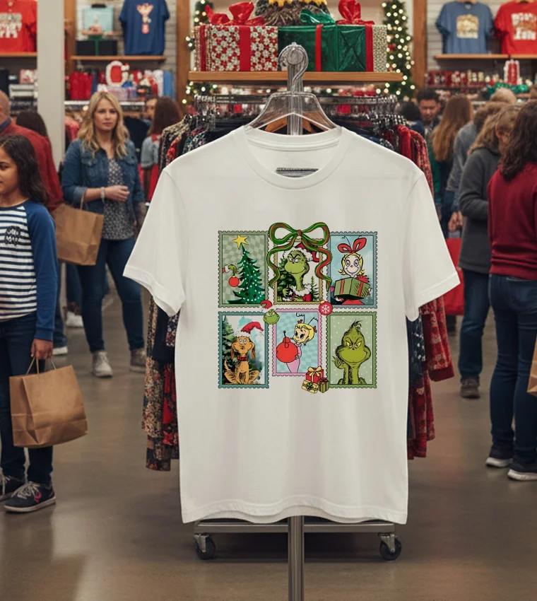 Christmas Grinch Grinchmas Ew People 2025 - white-t-shirt Christmas Grinch Grinchmas Ew People 2025 White T Shirt 1