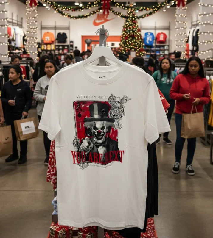 Clown Face You Are Next See You In Hell Your Worst Nightmare White T Shirt