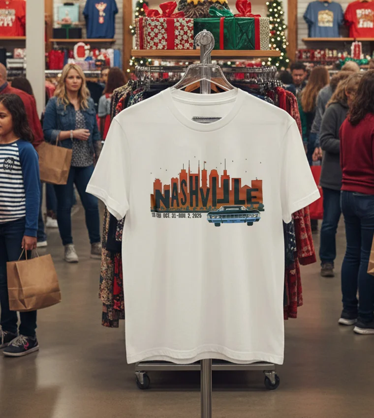 Creation Nashville Oct 31 To Nov 2 2025 Vintage T - white-t-shirt Creation Nashville Oct 31 To Nov 2 2025 Vintage T White T Shirt