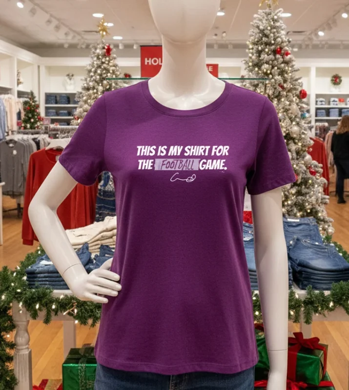 Creed Humphrey Kansas City Chiefs This Is My Shirt For The Football Game   Purple T Shirt