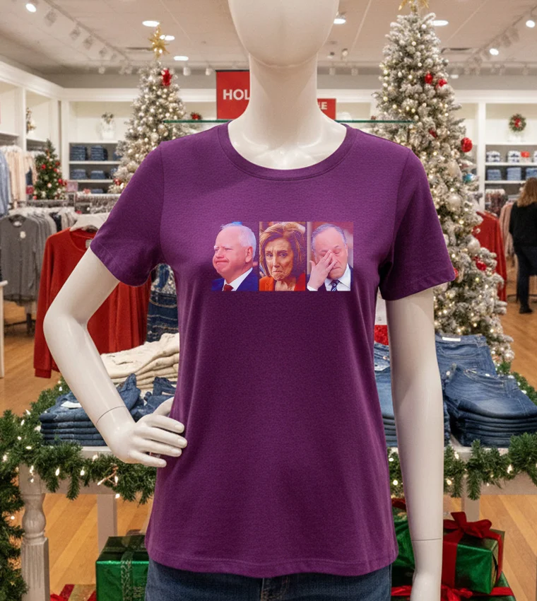 Cryin And Lyin Team Kamala - purple-t-shirt Cryin And Lyin Team Kamala Purple T Shirt