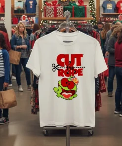 Cut The Rope Om Nom video games American style t-shirt
