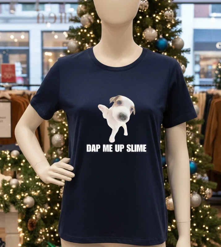 Dap Me Up Slime Cringey Meme Navy T Shirt