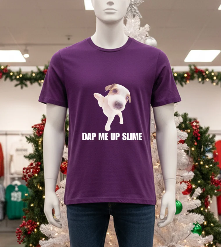 Dap Me Up Slime Cringey Meme - purple-t-shirt Dap Me Up Slime Cringey Meme Purple T Shirt