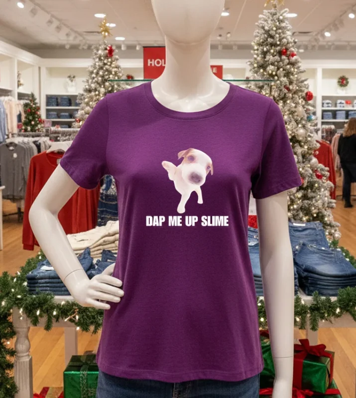 Dap Me Up Slime Cringey Meme Purple T Shirt
