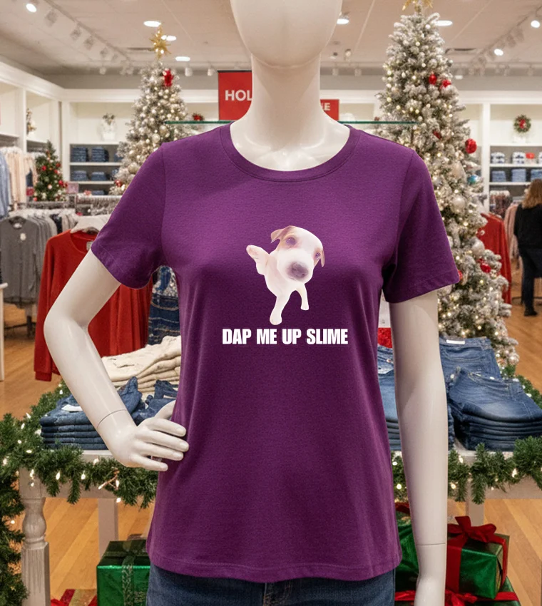 Dap Me Up Slime Cringey Meme - purple-t-shirt Dap Me Up Slime Cringey Meme Purple T Shirt