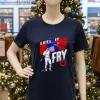 David Fry Cleveland Baseball David Fry Cleveland Let It Fry Navy T Shirt