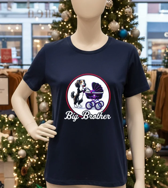 Dog Decoy Big Brother   Navy T Shirt