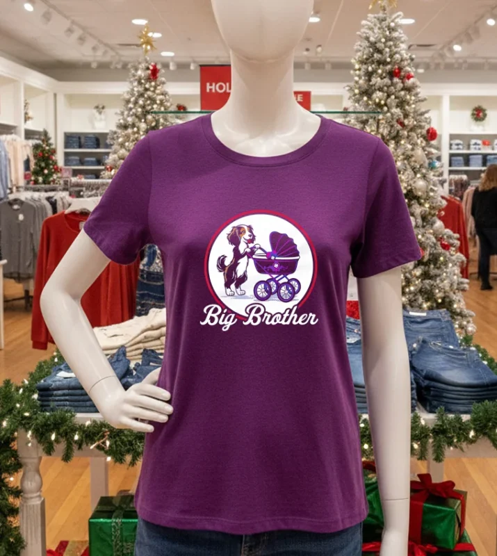 Dog Decoy Big Brother   Purple T Shirt