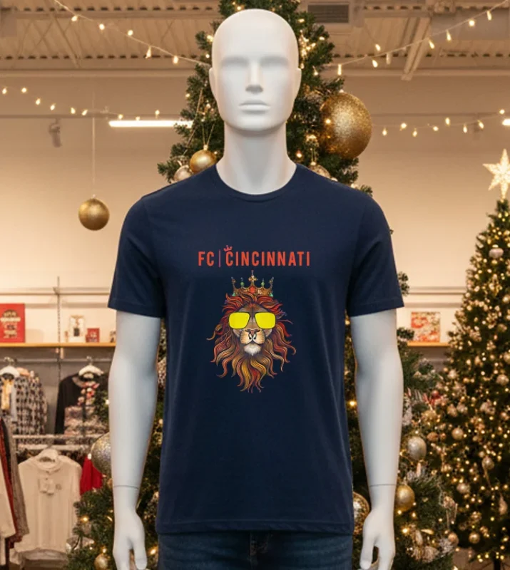 Fc Cincinnati Lion Graphic Black T Shirt