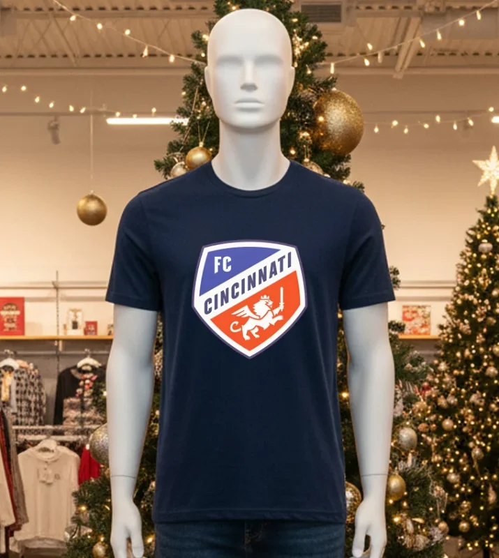 Fc Cincinnati Logo   Black T Shirt