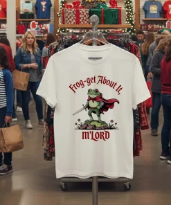 Frog Get About It Mlord Medieval Frog Knight White T Shirt 1