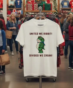 Frog United We Ribbit Divided We Croak shirt