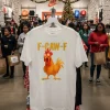 Funny F Caw F Chicken T   White T Shirt