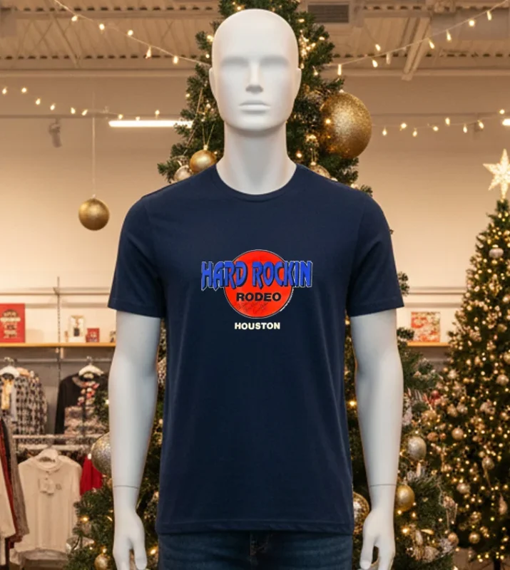 Hard Rockin Rodeo Houston   Black T Shirt