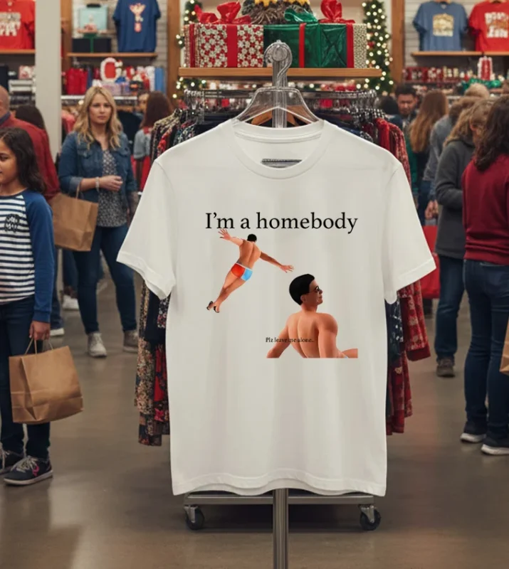 I M A Homebody Plz Leave Me Alone T White T Shirt