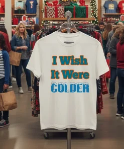 I Wish It Were Colder   White T Shirt
