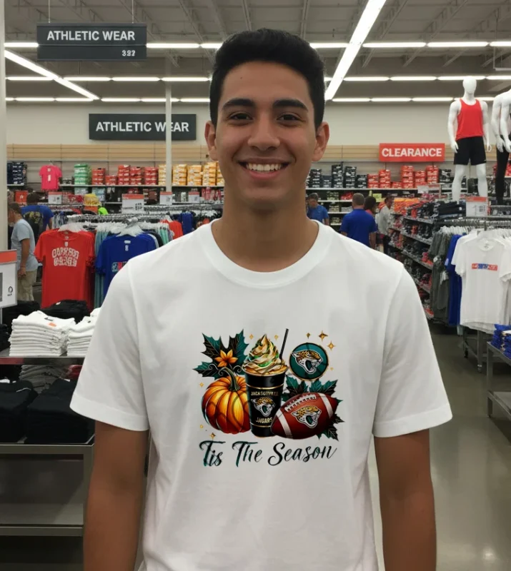 Jacksonville Jaguars Tis The Season Halloween White T Shirt