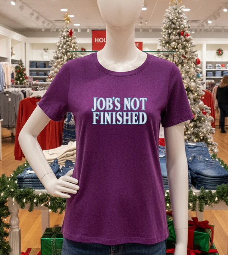 Job S Not Finished Seattle Mariners - purple-t-shirt Job S Not Finished Seattle Mariners Purple T Shirt