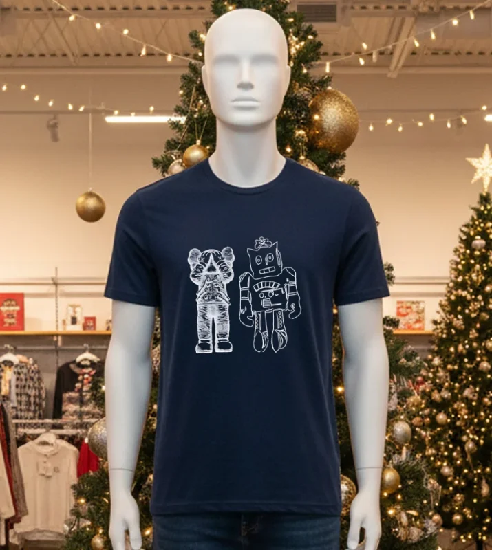 Kaws X Uniqlo Warhol Ut Graphic   Black T Shirt