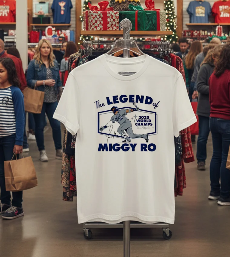 La Dodgers The Legend Of Miggy Ro Miguel Rojas White T Shirt 2