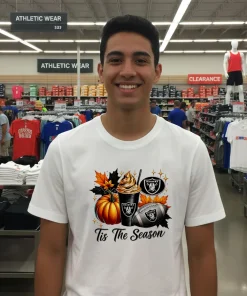 Las Vegas Raiders Tis The Season halloween American style t-shirt