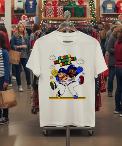 Let S Go Dodgers Super Hernandez Bros   White T Shirt