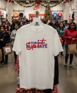 Los Angeles Dodgers Spit Toronto Blue Jays 2025 White T Shirt 3