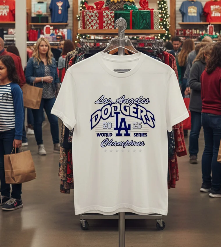 Los Angeles Dodgers World Series La 2025 Champions - white-t-shirt Los Angeles Dodgers World Series La 2025 Champions White T Shirt 2