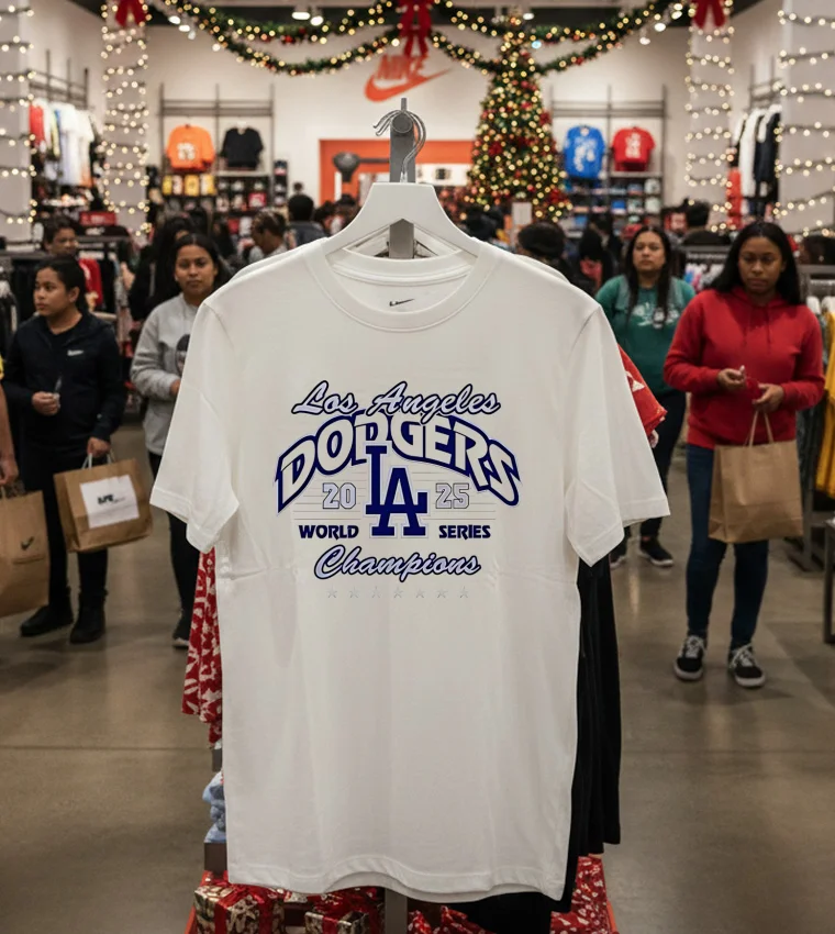 Los Angeles Dodgers World Series La 2025 Champions - white-t-shirt Los Angeles Dodgers World Series La 2025 Champions White T Shirt 3