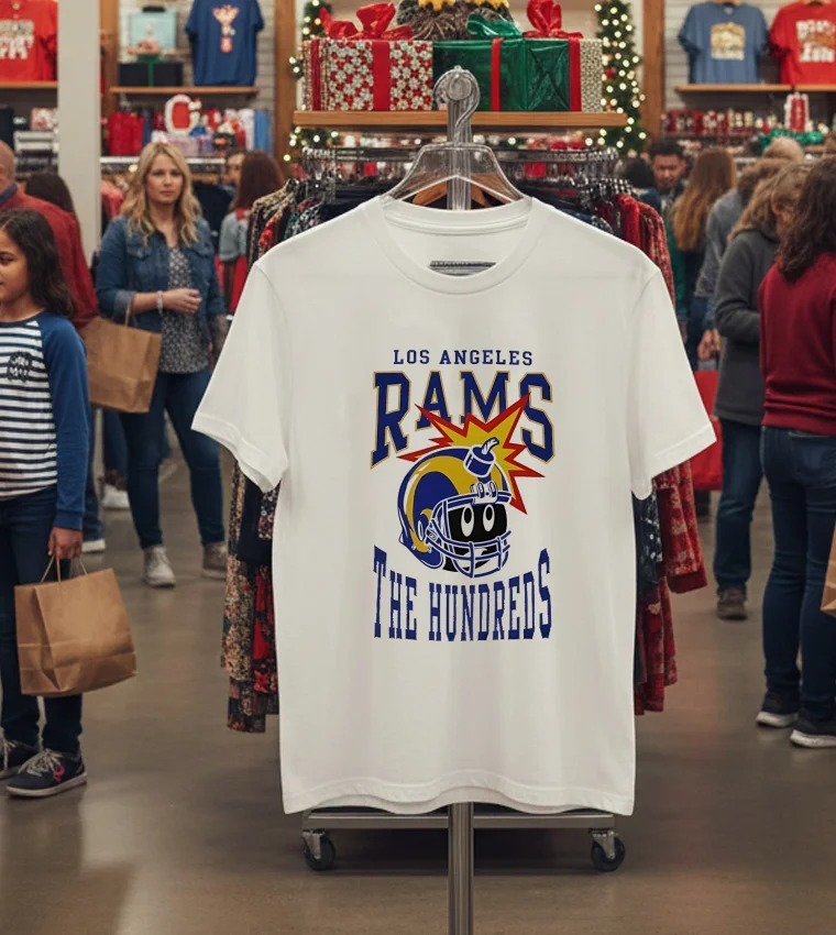 Los Angeles Rams X The Hundreds Bomb White T Shirt 2