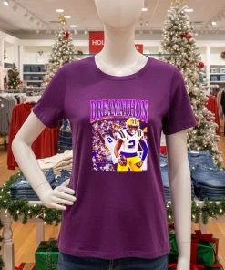 Lsu Tigers Kyren Lacy Dreamathon Bayou Dreams   Purple T Shirt