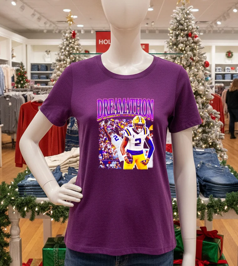 Lsu Tigers Kyren Lacy Dreamathon Bayou Dreams - purple-t-shirt Lsu Tigers Kyren Lacy Dreamathon Bayou Dreams Purple T Shirt