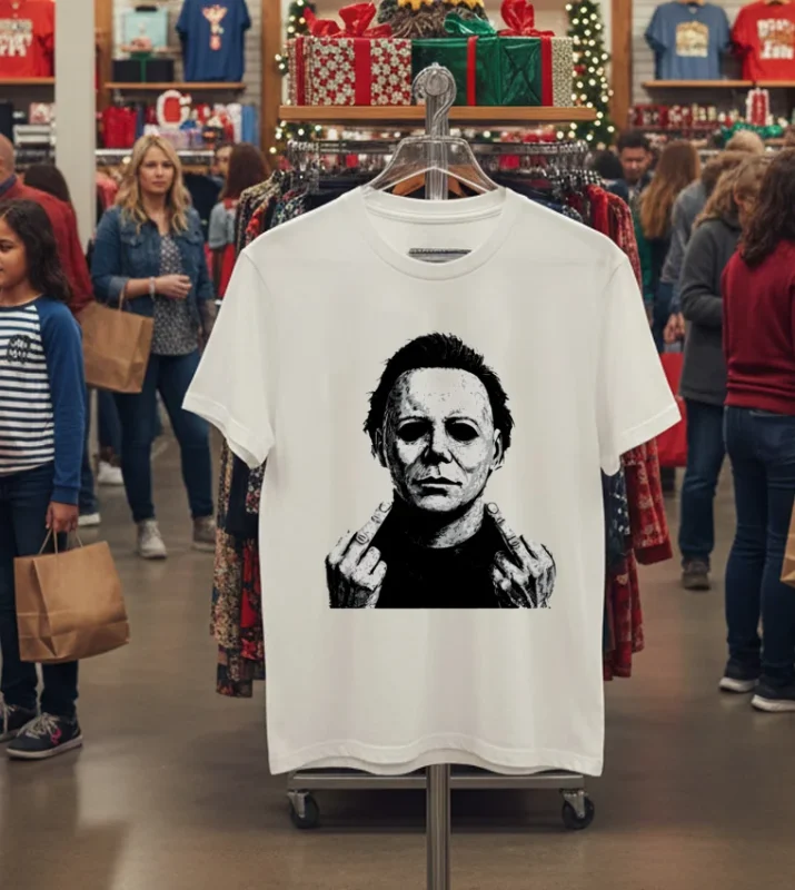 Michael Myers Fuck Halloween Vibes Vintage White T Shirt