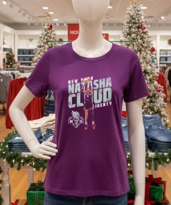 Natasha Cloud New York Liberty Slant American style t-shirt
