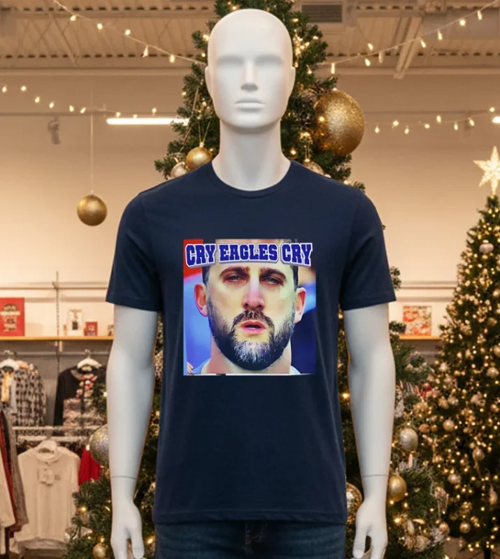 Nick Sirianni Cry Eagles Cry Philadelphia Eagles T   Black T Shirt