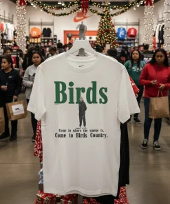 Philadelphia Eagles Birds Come To Where The Smoke Is Come To Birds Country T   White T Shirt